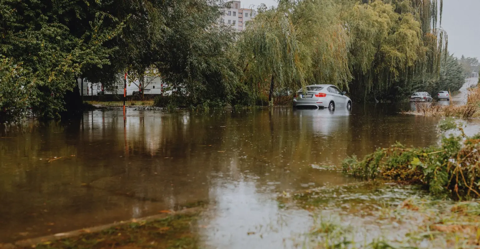 Reaching a flooded road before the evening bulletin: Gareth's story