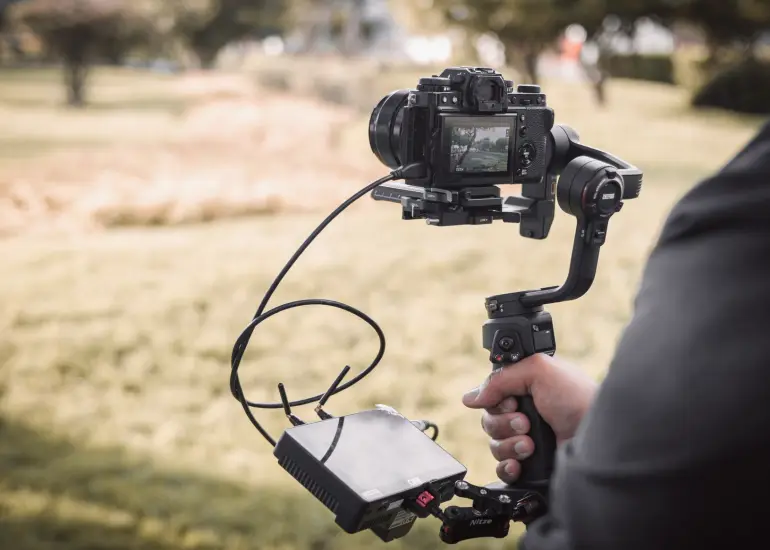 Handheld filming on location